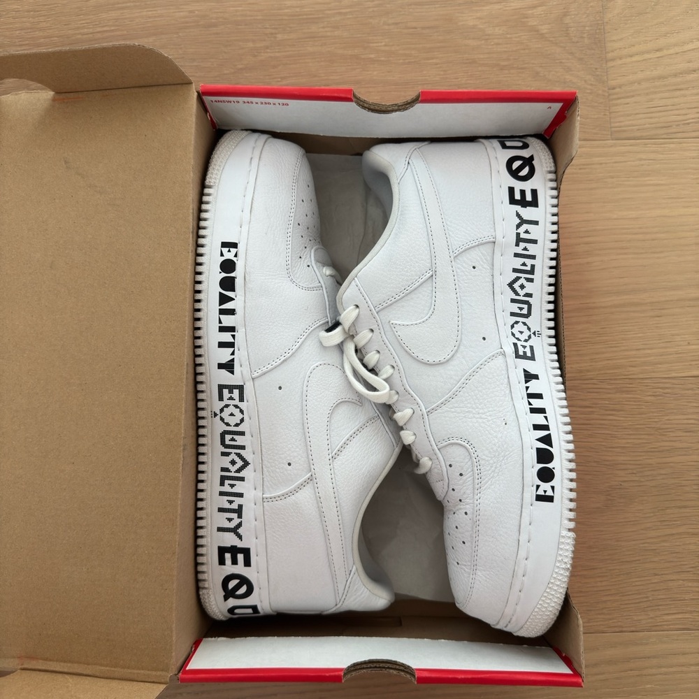 Nike White Air Force Ones (Equality Edition)